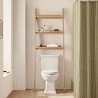Shaped Wood Over-The-Toilet Ladder