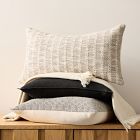 Mixed Basketweave Stripe Pillow Cover