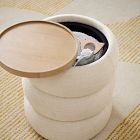 Lumi Upholstered Storage Side Table