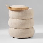 Lumi Upholstered Storage Side Table