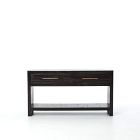 Alexa Burnished Pedestal Console (60&rdquo;)