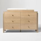 Atlas 6-Drawer Wide Dresser with Removable Topper (56")
