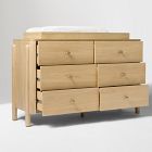 Atlas 6-Drawer Wide Dresser with Removable Topper (56")