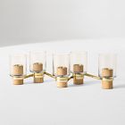 Wood &amp; Metal Votive Centrepiece Holder