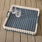 Ronny Outdoor Wicker Square Tray