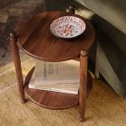 Pierce &amp; Ward Wood Tiered Side Table (18")