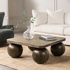 Katana Solid Wood Square Coffee Table (40")