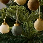 Small Flocked Ball Ornaments (Set of 25) - Pine