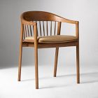 Meier Leather Spindle Back Dining Chair
