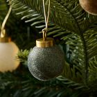 Small Flocked Ball Ornaments (Set of 25) - Pine