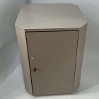 Open Box: Essex Mini Nightstand (18") - Taupe, Burnished Brass