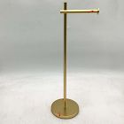 Open Box: Modern Overhang Bathroom Freestanding Toilet Paper Holder - Antique Brass
