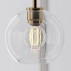 Open Box: Sculptural Glass Shade, Globe Mini (6.5") - Clear