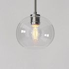 Open Box: Sculptural Pendant, Globe Glass Shade (8.5"Diam) - Clear