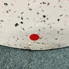 Open Box: Terrazzo Drum Indoor/Outdoor Round Side Table (15") - White