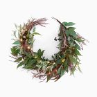 Faux Berries &amp; Cream Garland