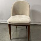 Open Box: Belmar Dining Chair - Performance Chenille Crossweave Sand, Cool Walnut