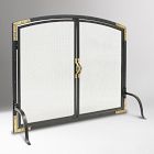 Pilgrim Home Refined Rivet Mesh Fireplace Screen