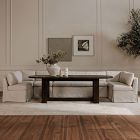 Vianna Slipcover Dining Banquette U-Shape (121"&ndash;168")