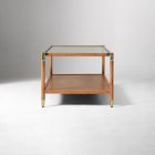 Arnet Solid Wood and Glass Coffee Table (40")