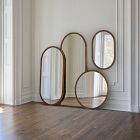 Frida Fluted Wood Wall Mirror