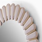 Pierce &amp; Ward Faceted Round Wall Mirror