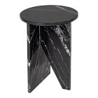 Angled Base Marble Side Table (14")