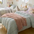 Jersey Linear Cloud Jersey Cotton Comforter &amp; Shams