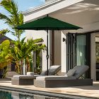 7.5' Round Outdoor Patio Umbrella - Rustproof Aluminum Tilt Frame