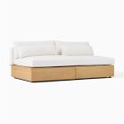 Harwood Armless Storage Sofa (75")