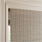 Custom Natural Fine Weave Blackout Roman Shade - Morning Dove