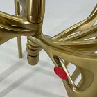 Open Box: Art Deco Cast Metal Menorah - Antique Brass