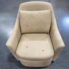 Open Box: Dallas Swivel Chair - Ludlow Leather Sand
