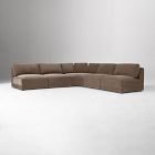 Leif Modular Armless 5-Piece L-Shaped Sectional (122")