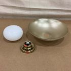 Open Box: Bezel Flush Mount (16") - Champagne Bronze Perforated Metal