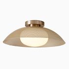 Open Box: Bezel Flush Mount (16") - Champagne Bronze Perforated Metal