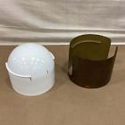 Open Box: Ciro Metal Standing Planter, Wide (16"H) - White &amp; Gold