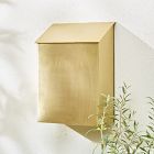 Open Box: Downtown Mailbox, Small (11.5"W x 15.5"H) - Antique Brass