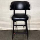 Open Box: Hyde Counter Stool (26") - Sierra Leather Licorice, Smoked Oak