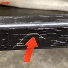 Open Box: Hyde Counter Stool (26") - Sierra Leather Licorice, Smoked Oak