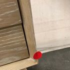 Open Box: Mid-Century Nightstand (18") - Cerused White, Oil-Rubbed Bronze