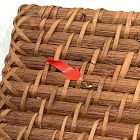 Open Box: Modern Weave Rattan Basket, Large Utility (12"W x 12"H) - Natural