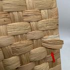Open Box: Rattan Woven Hamper, Large Rectangular (26"H)