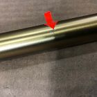 Open Box: Wall-Mounted Adjustable Shower Curtain Rod (50"&ndash;70") - Antique Brass