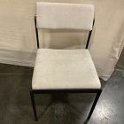 Open Box: Freeman Pivot Back Dining Chair - Performance Distressed Velvet Sand, Champagne Bronze, Textured Antique Bronze