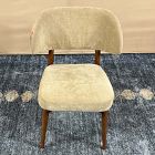 Open Box: Hyde Dining Chair - Performance Distressed Velvet Camel, Cool Walnut