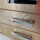 Open Box: Mid Century Jewelry Box, Tower (13.5"H) - Champagne Lacquer