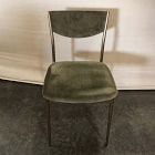 Open Box: Alessio Dining Chair - Deluxe Velvet Juniper, Champagne Bronze