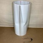 Open Box: Asymmetric Ceramic Floor Lamp, Shade Only - White Linen