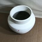 Open Box: Form Studies Ceramic Floor Planter, Medium (16"D x 12.75"H) - White